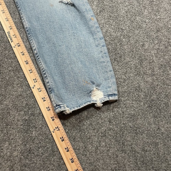 Mother Superior The Tomcat Women's Jeans Distressed Washed Blue Denim Sz 28 - Picture 6 of 15